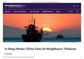 In Deep Water_ China Tests its Neighbours' Patience.pdf